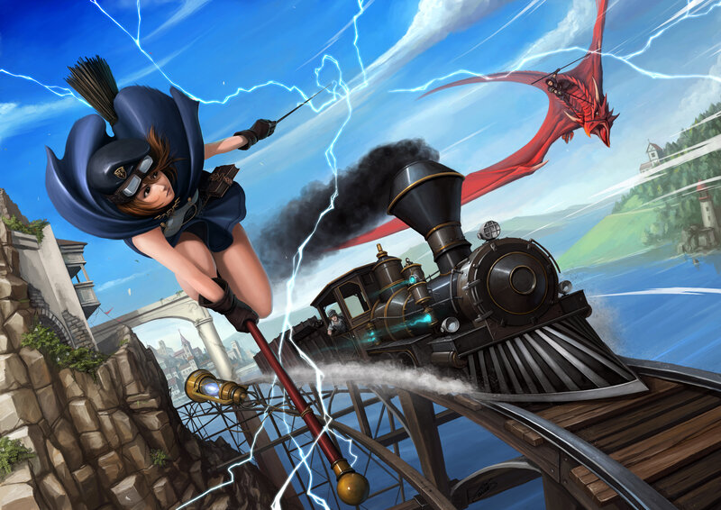 Woman on Broomstick
