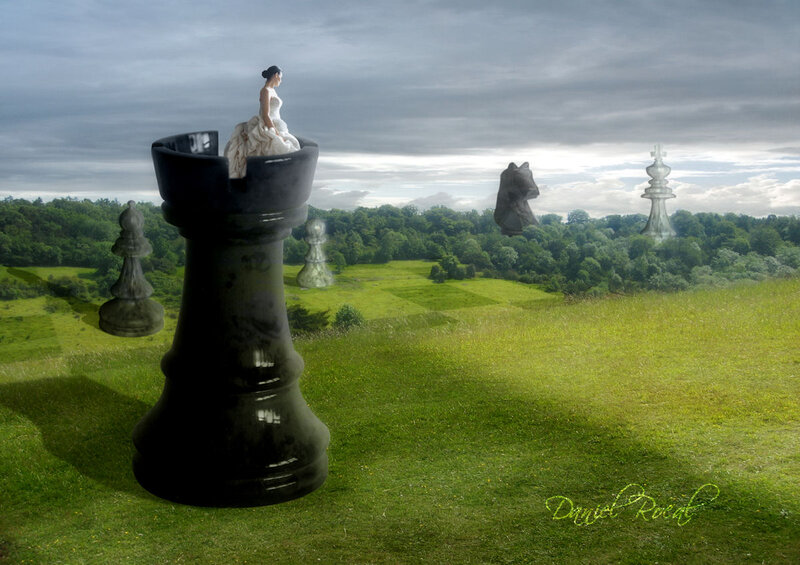Woman on Chess Piece