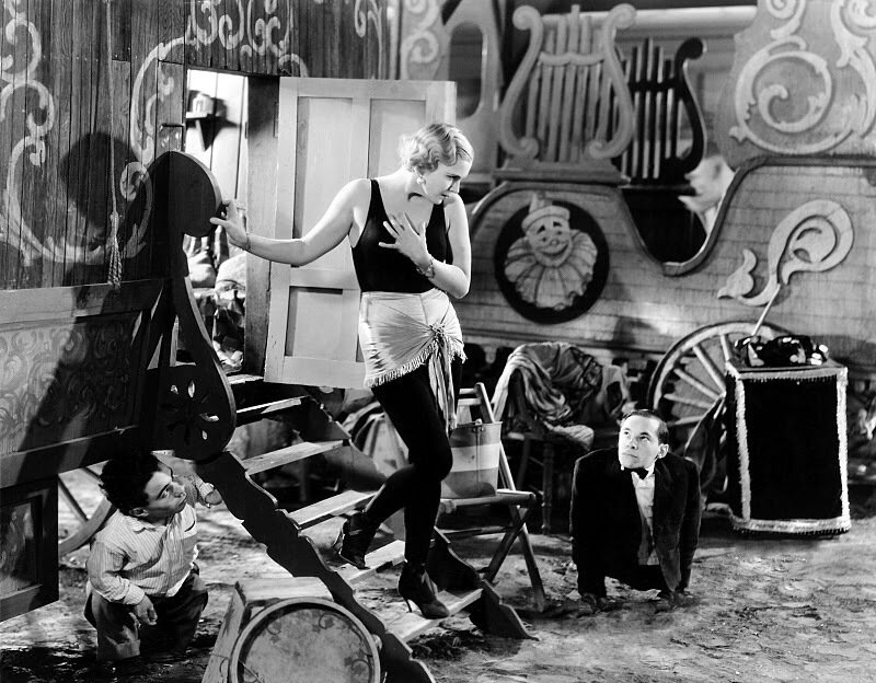 Woman on Circus Wagon