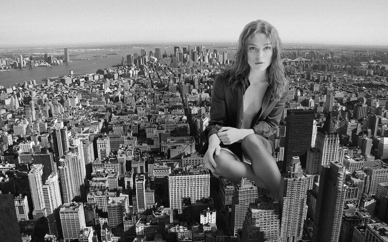woman on cityscape