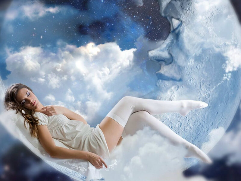 Woman on Cloud