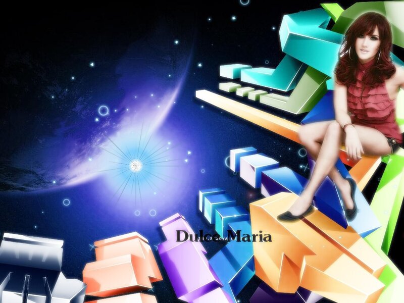 woman on colorful blocks