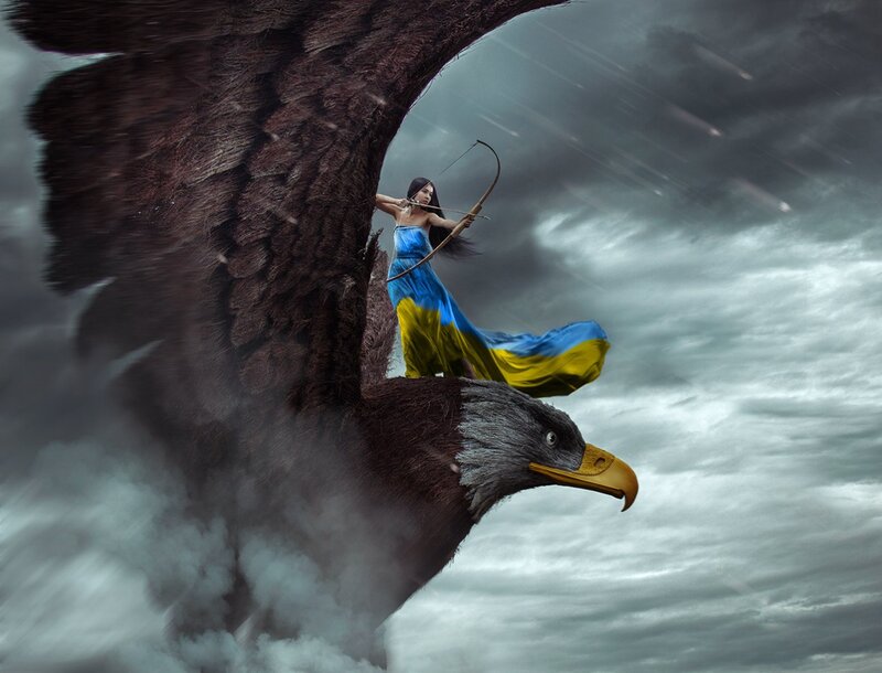 Woman on Eagle