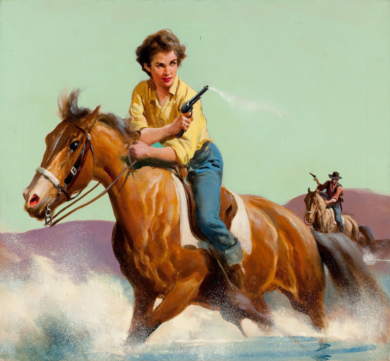 Woman on Horse Shooting