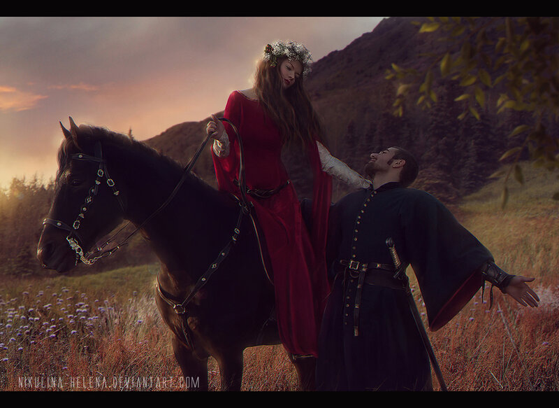 Woman on Horse with Man