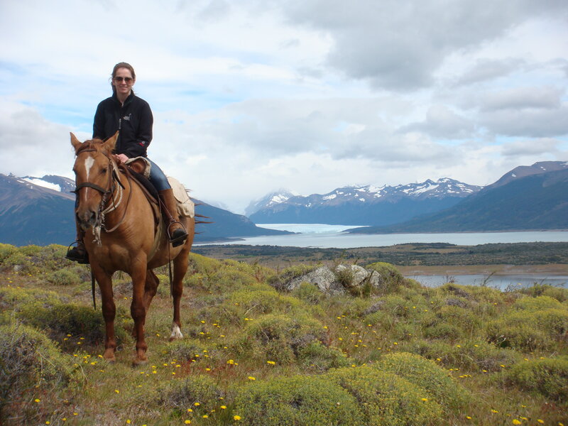 Woman on Horseback — Green, Serene, Afternoon, Photograph