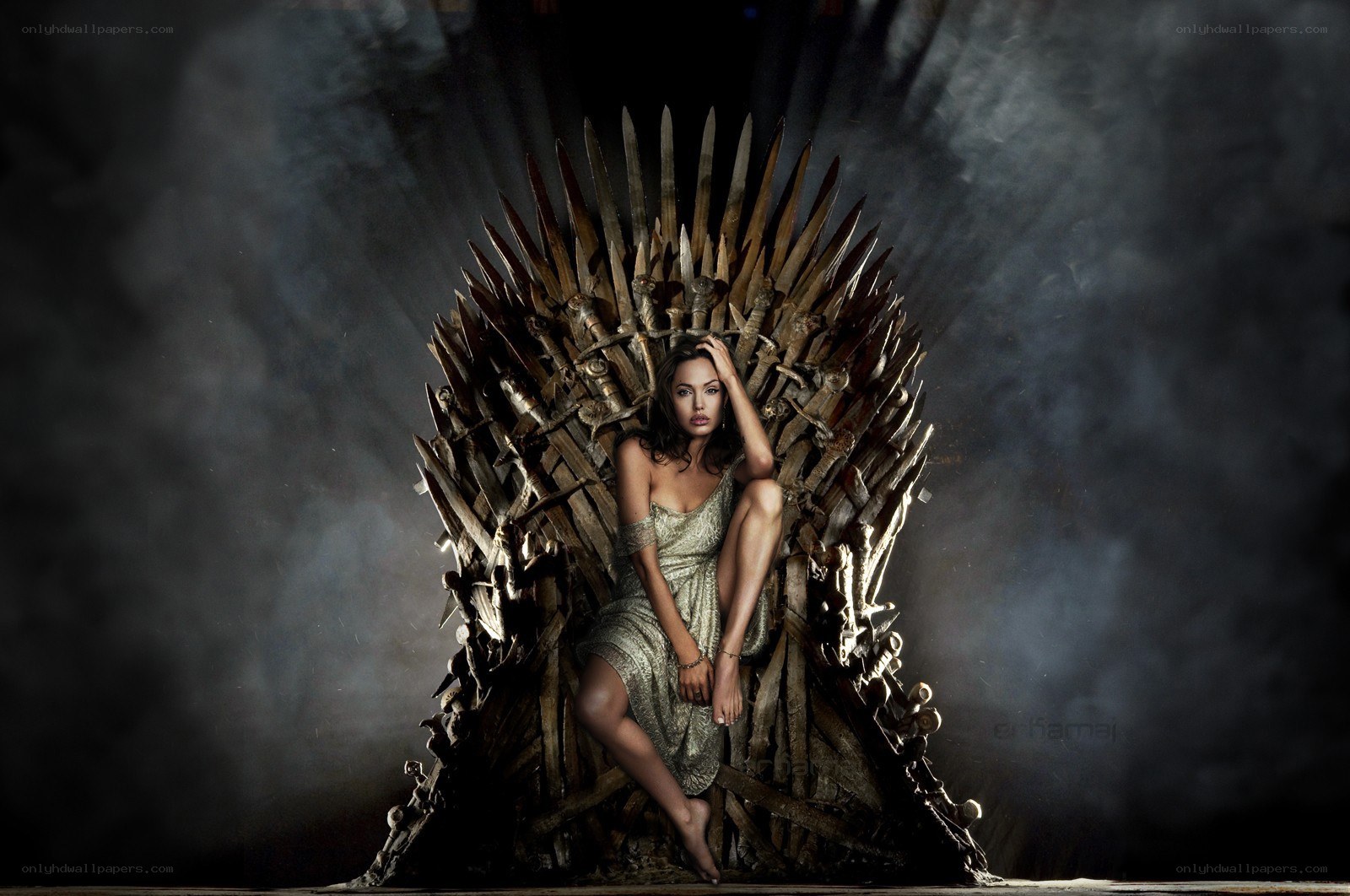 woman on iron throne