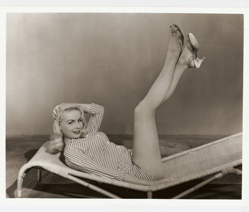 Woman on lounge chair