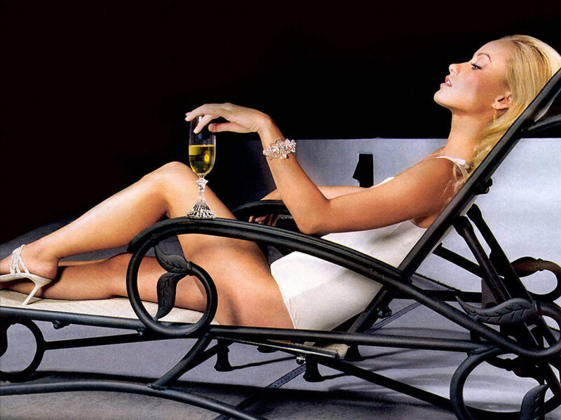 Woman on Lounge Chair — White, Relaxed, Photograph