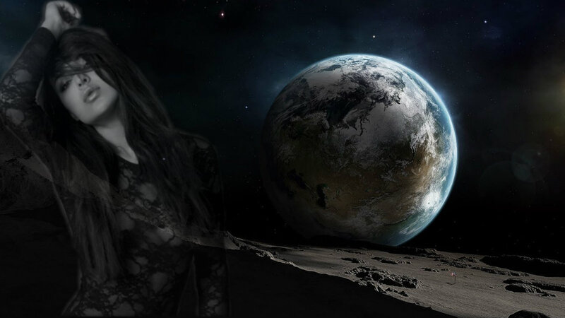 Woman on Lunar Surface