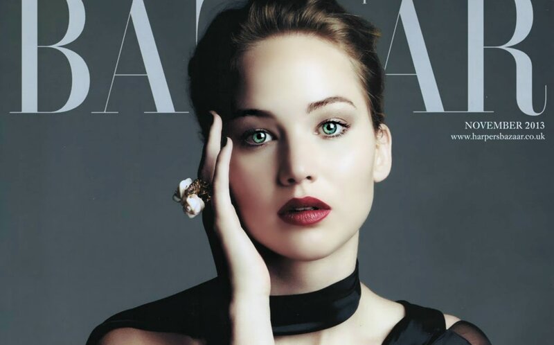 Woman on Magazine Cover — Gray
