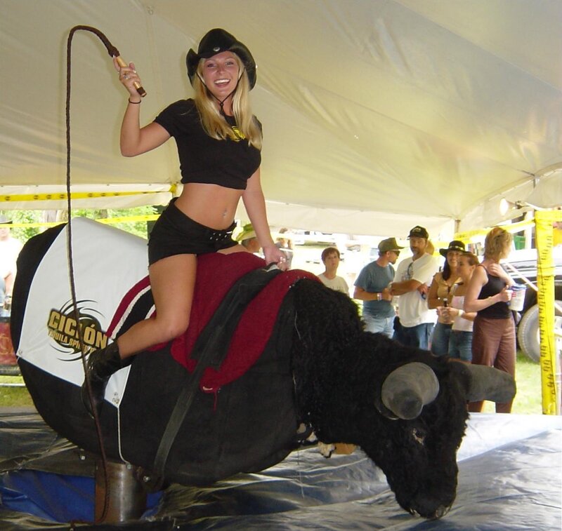 Woman on Mechanical Bull