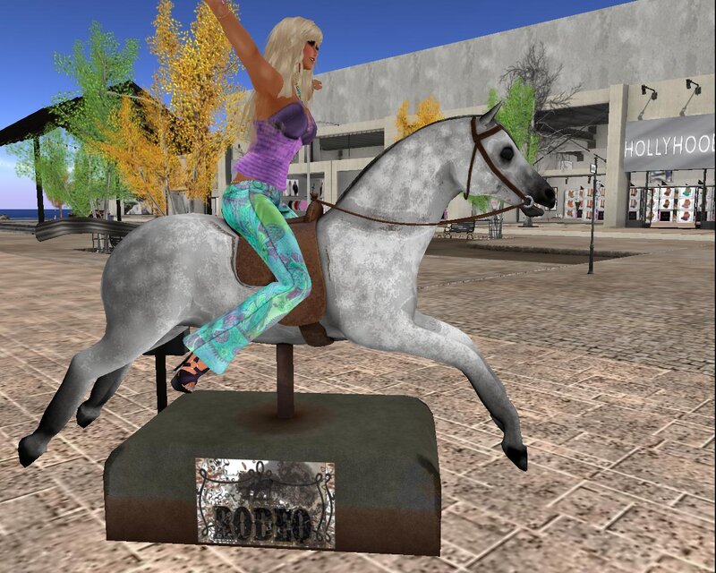 Woman on Mechanical Horse