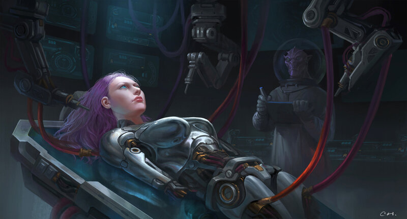 Woman on Medical Table