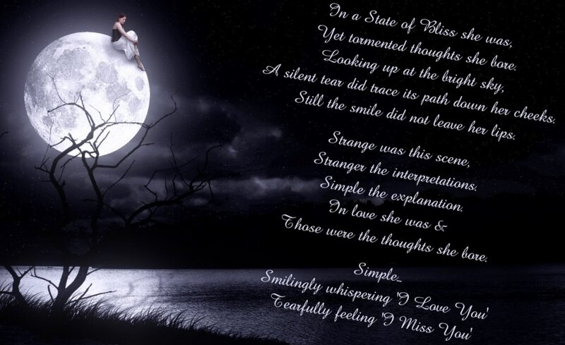 Woman on Moon — Black