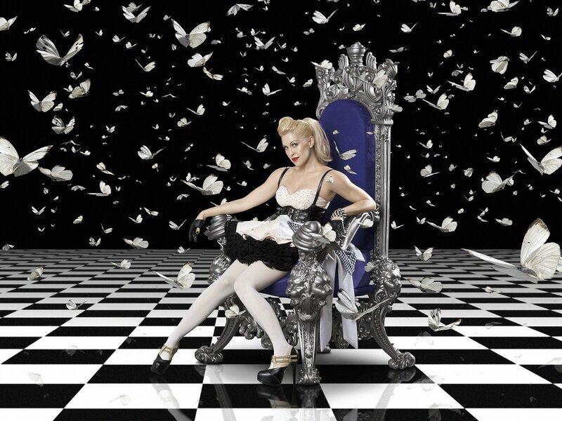 Woman on Ornate Throne — Black