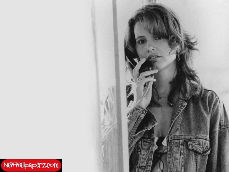 Woman on Phone — Black