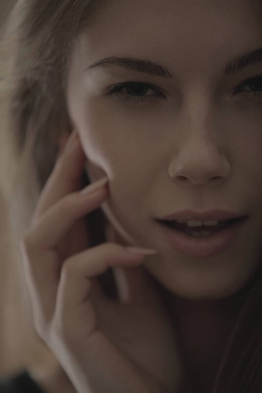 woman on phone close-up