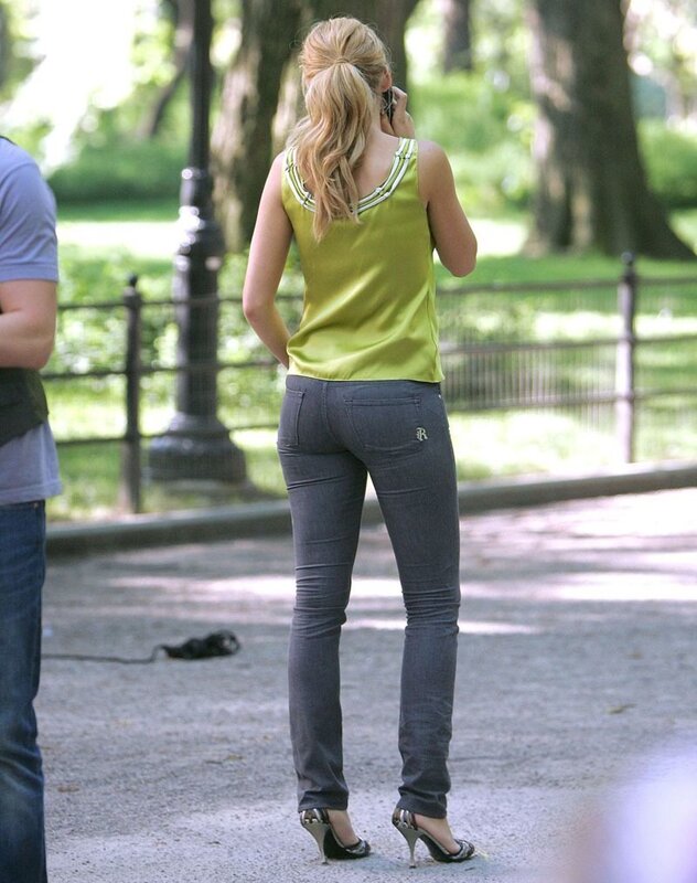 Woman on phone in park