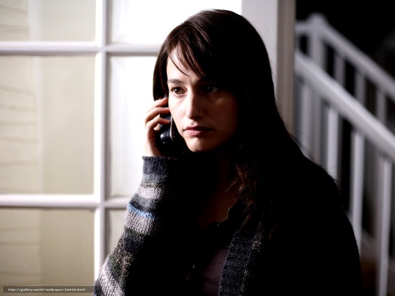 woman on phone indoors
