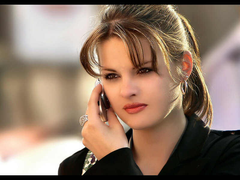 woman on phone outdoors