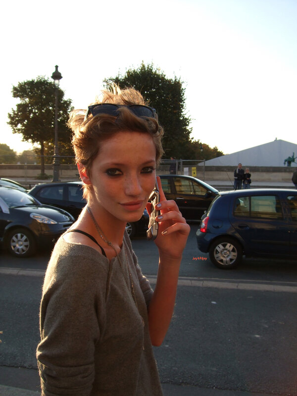 woman on phone outdoors