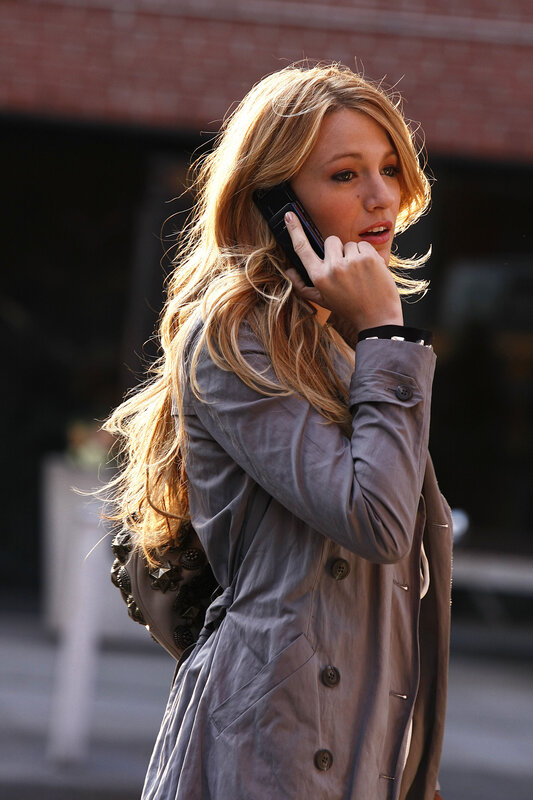 Woman on phone outdoors