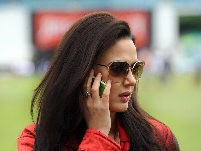 Woman on Phone — Red, Neutral