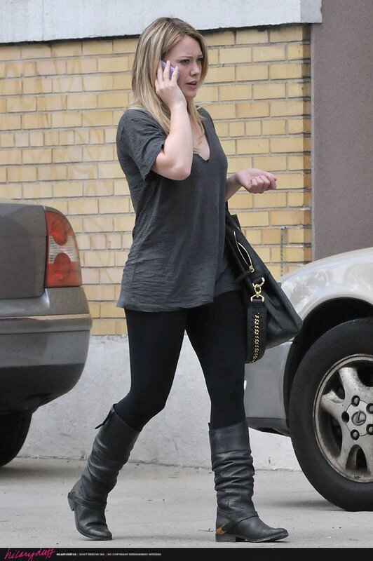 woman on phone walking