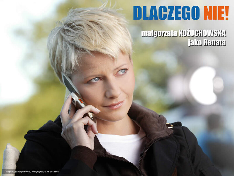 Woman on phone with text