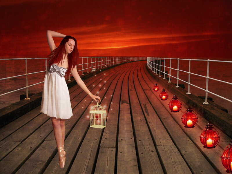 Woman on Pier