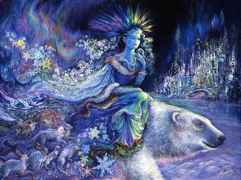 Woman on Polar Bear
