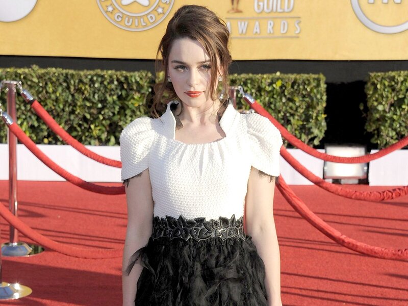 woman on red carpet at awards