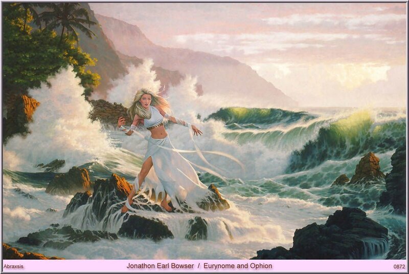 Woman on Rocky Shore — White