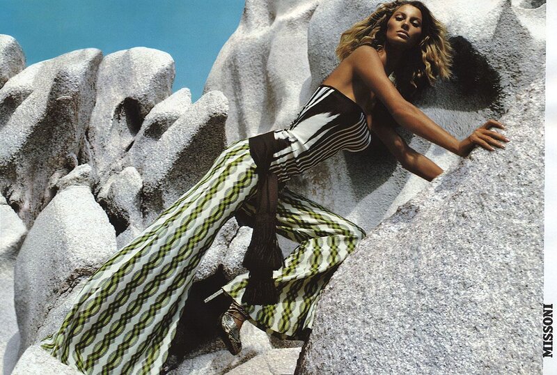 Woman on Rocky Terrain — White