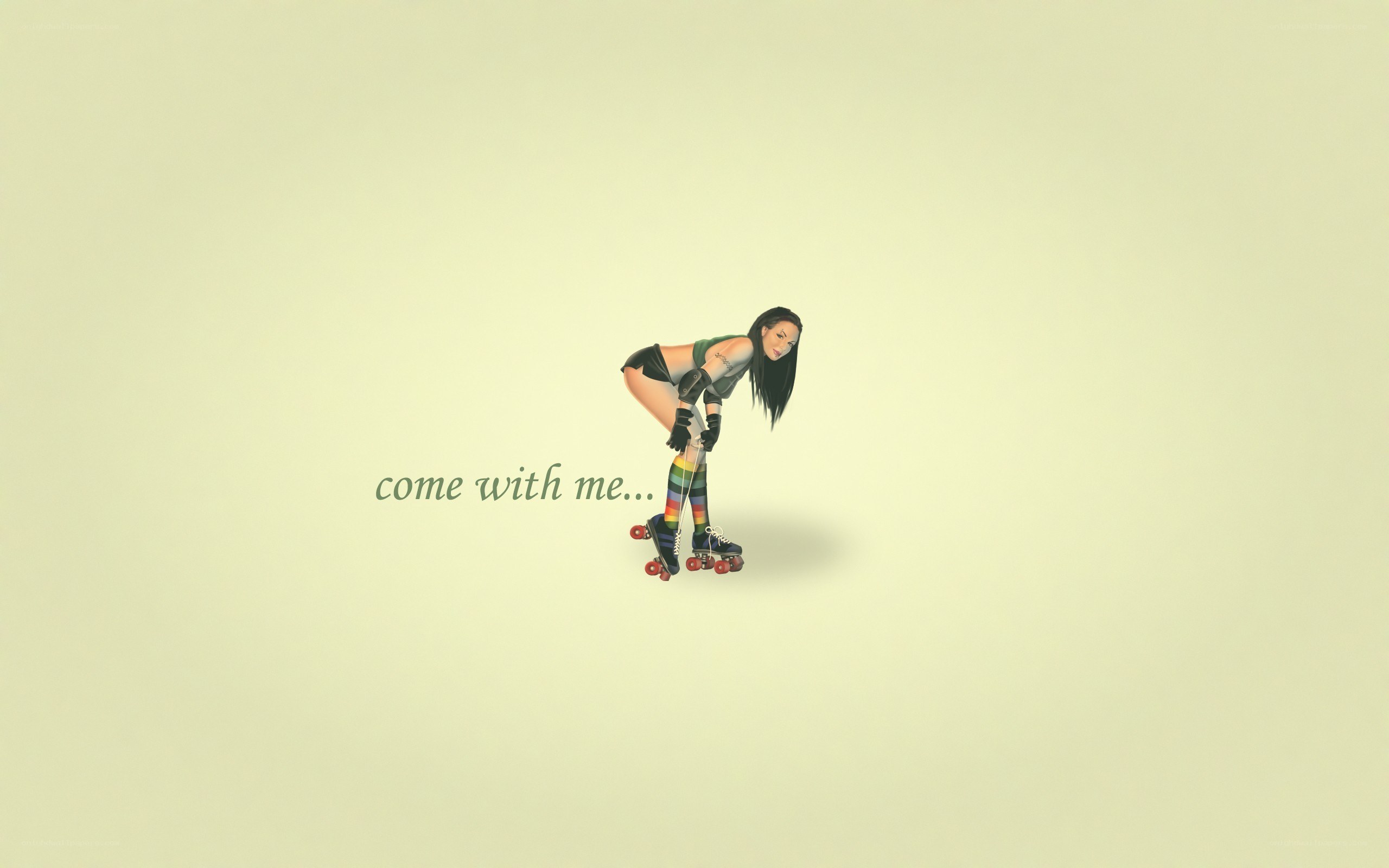 woman on roller skates