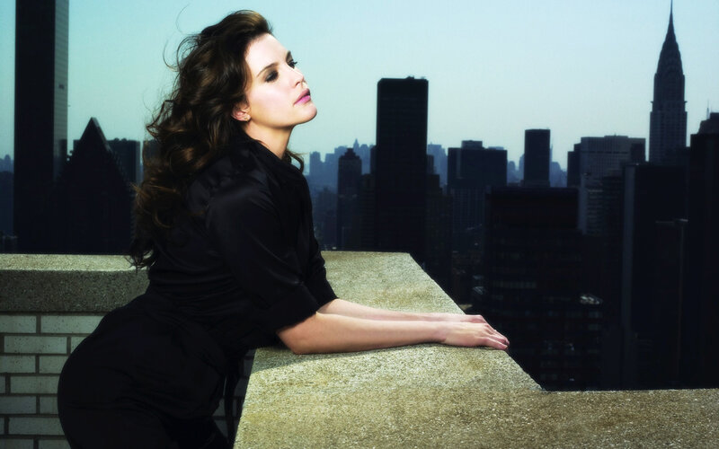 Woman on Rooftop — Black