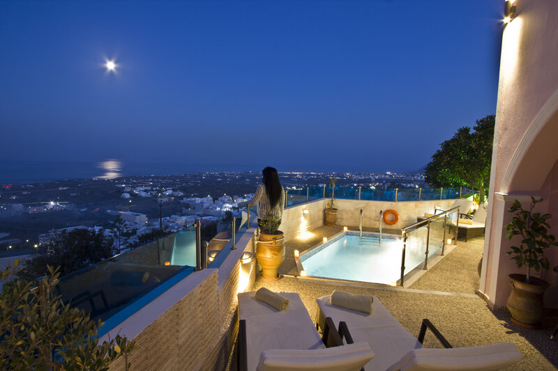 Woman on Rooftop Terrace