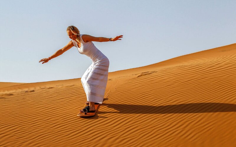 Woman on Sandboard
