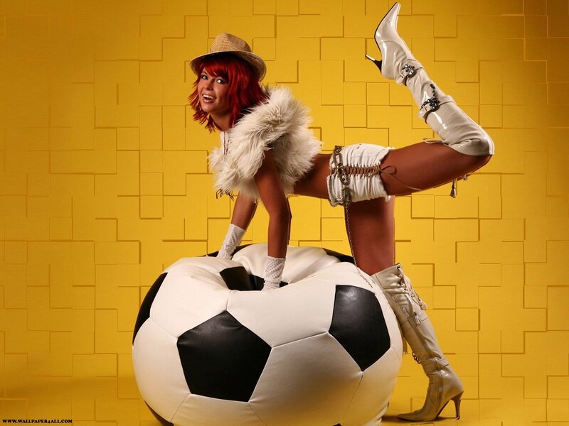 Woman on Soccer Ball