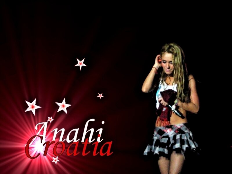 Woman on Stage with Microphone — Red, Dramatic