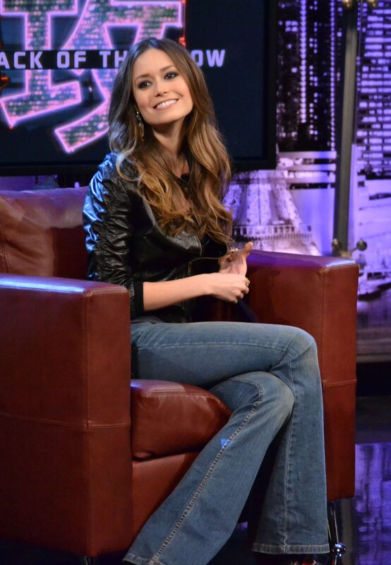 woman on talk show set