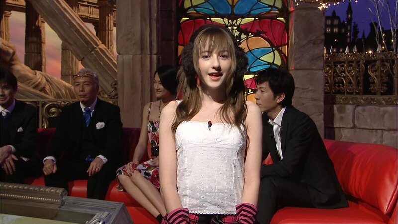 woman on talk show set
