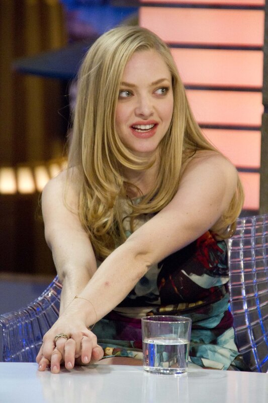 woman on talk show set