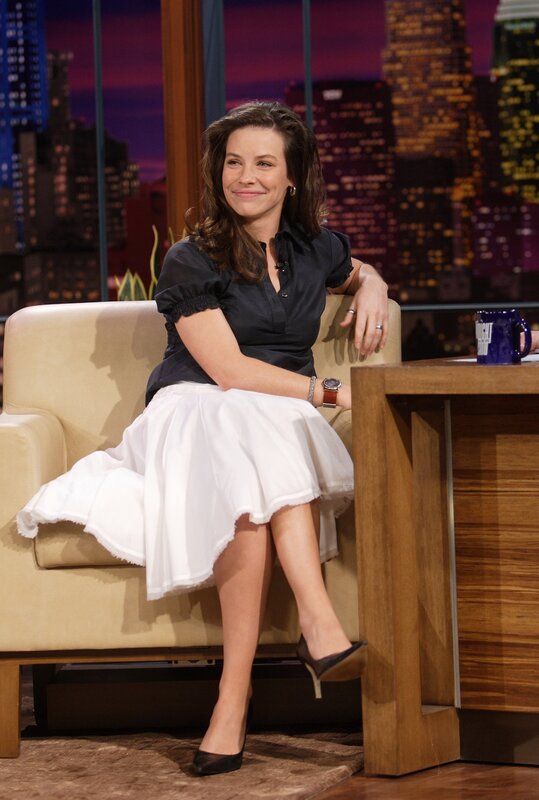 woman on talk show set