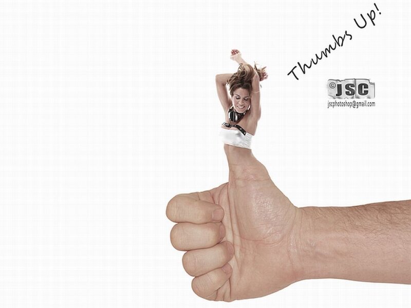 Woman on Thumb