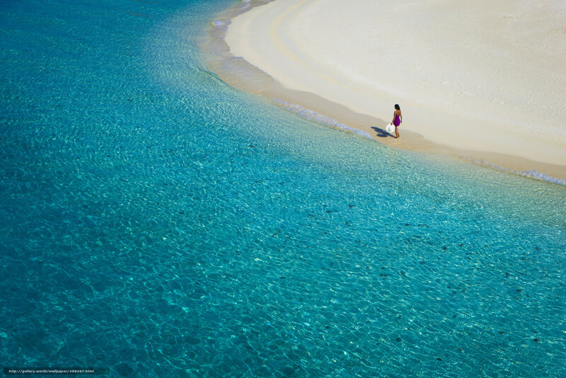 woman on tropical beach