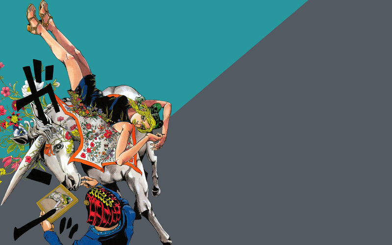 Woman on Unicorn — Teal