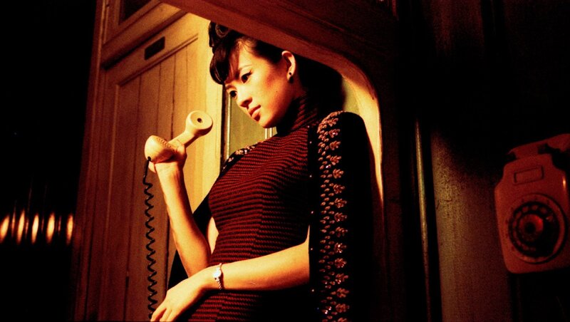 woman on vintage telephone