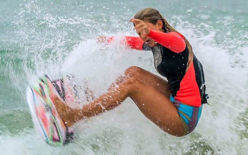 Woman on Wakeboard